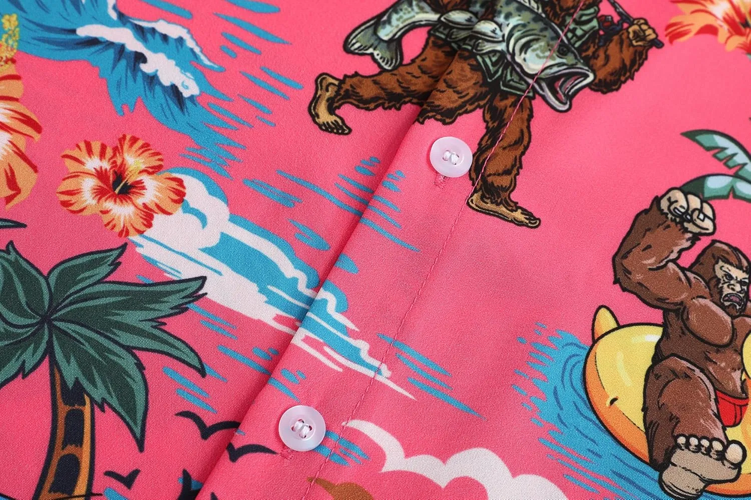 Mens Hawaiian Shirts Short Sleeve Casual Button Down Shirt