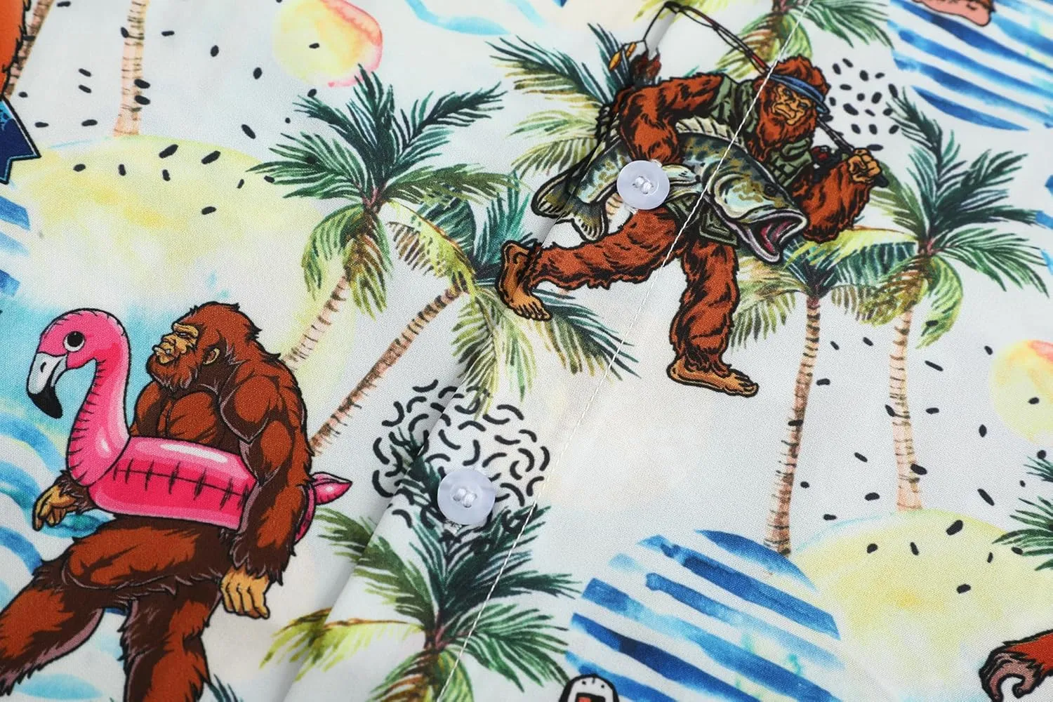 Mens Hawaiian Shirts Short Sleeve Casual Button Down Shirt