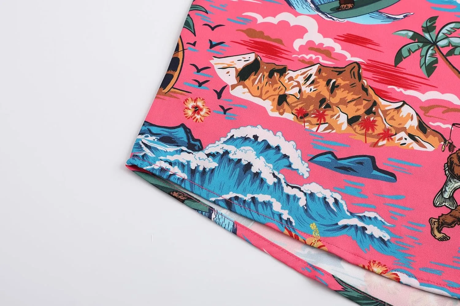 Mens Hawaiian Shirts Short Sleeve Casual Button Down Shirt