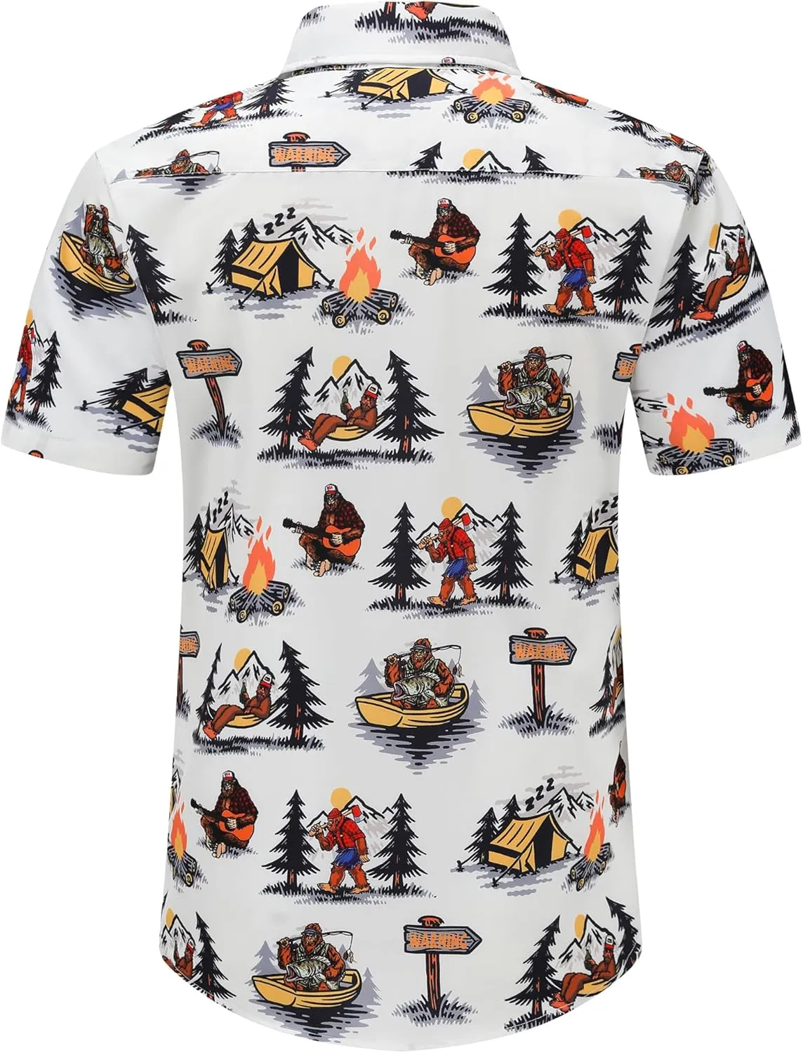 Mens Hawaiian Shirts Short Sleeve Casual Button Down Shirt
