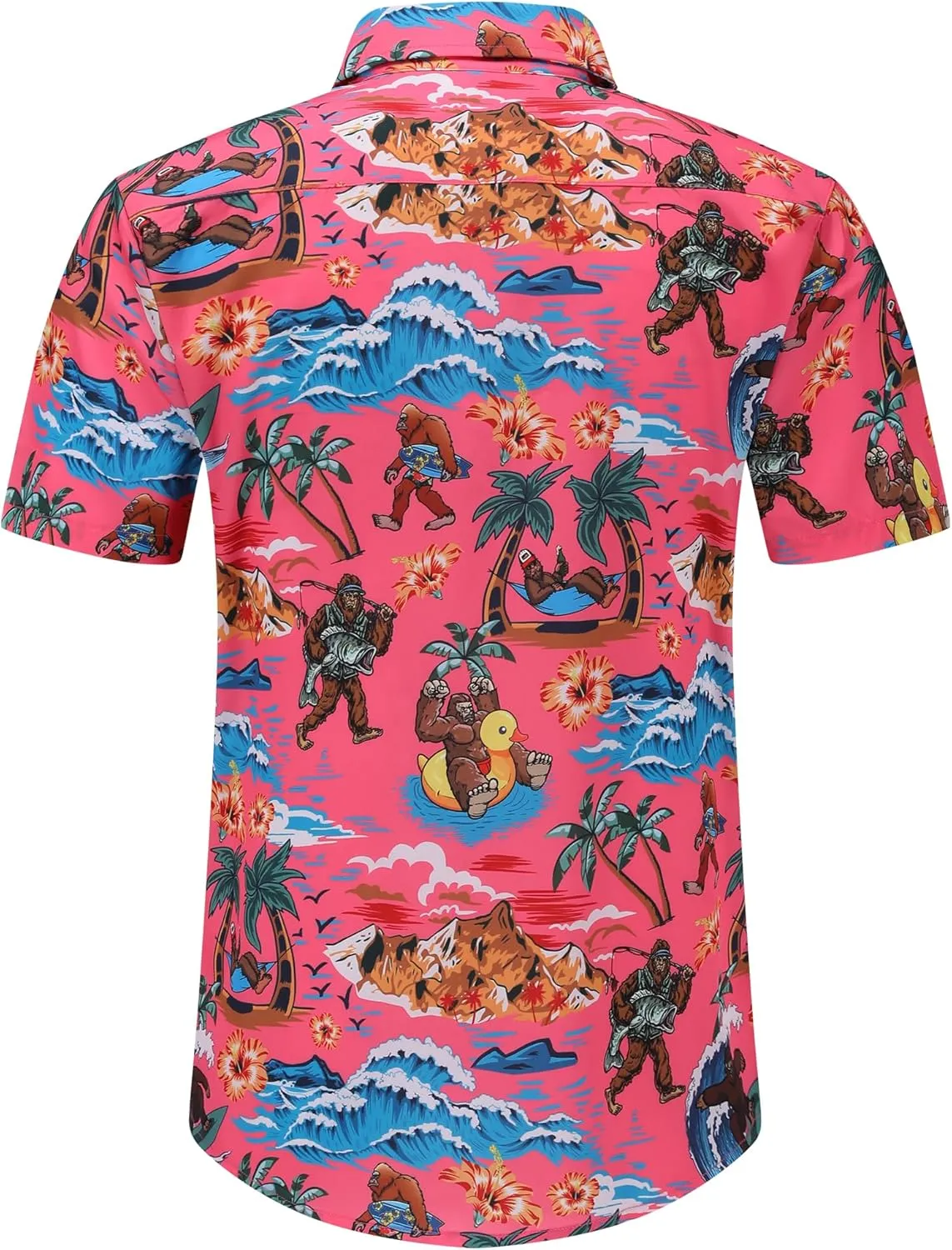 Mens Hawaiian Shirts Short Sleeve Casual Button Down Shirt