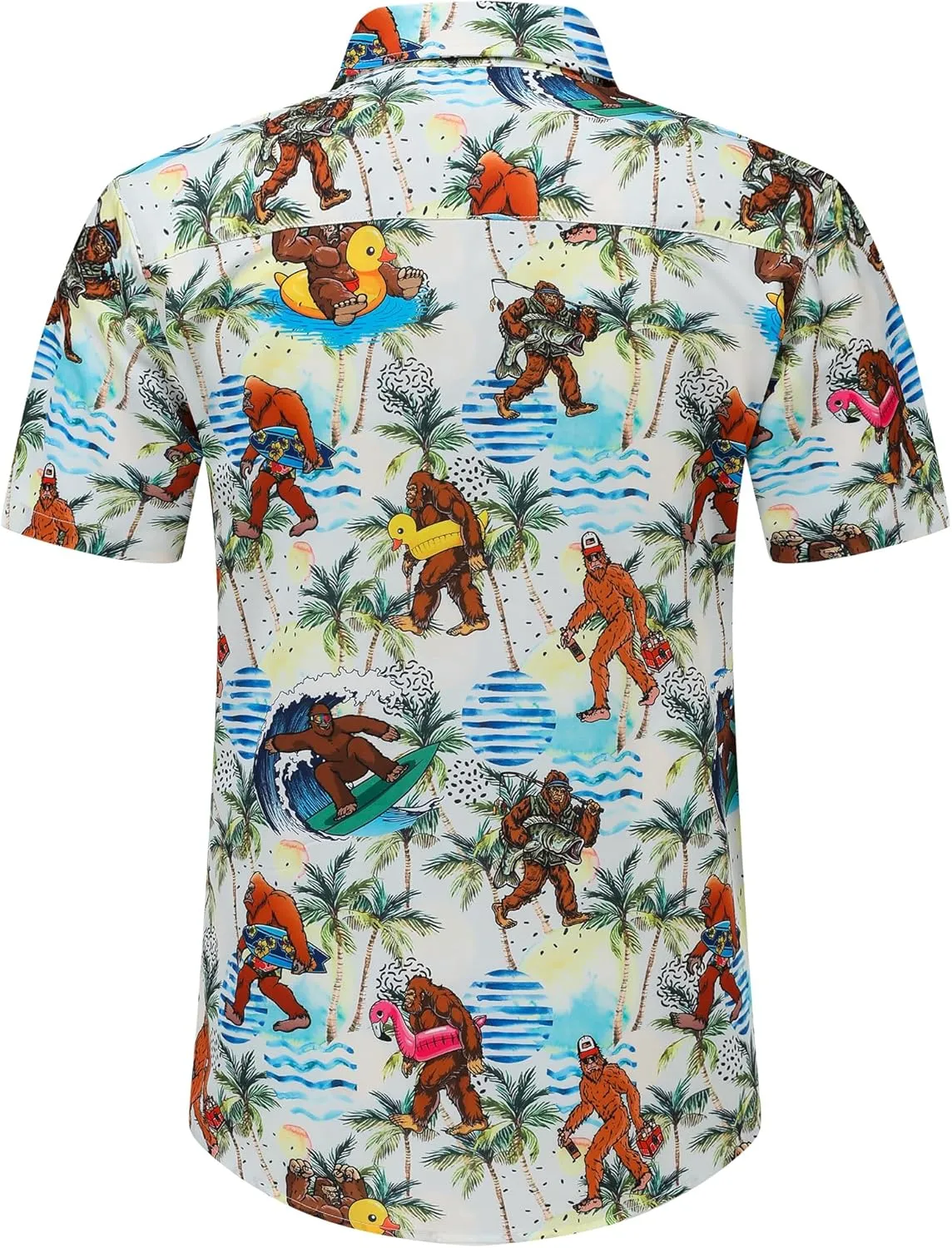 Mens Hawaiian Shirts Short Sleeve Casual Button Down Shirt