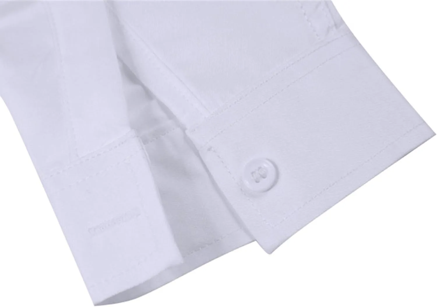 Men's Long Sleeve Dress Shirt Plaid Collar Casual Button Down Shirts Solid Business Formal Slim Fit Shirt