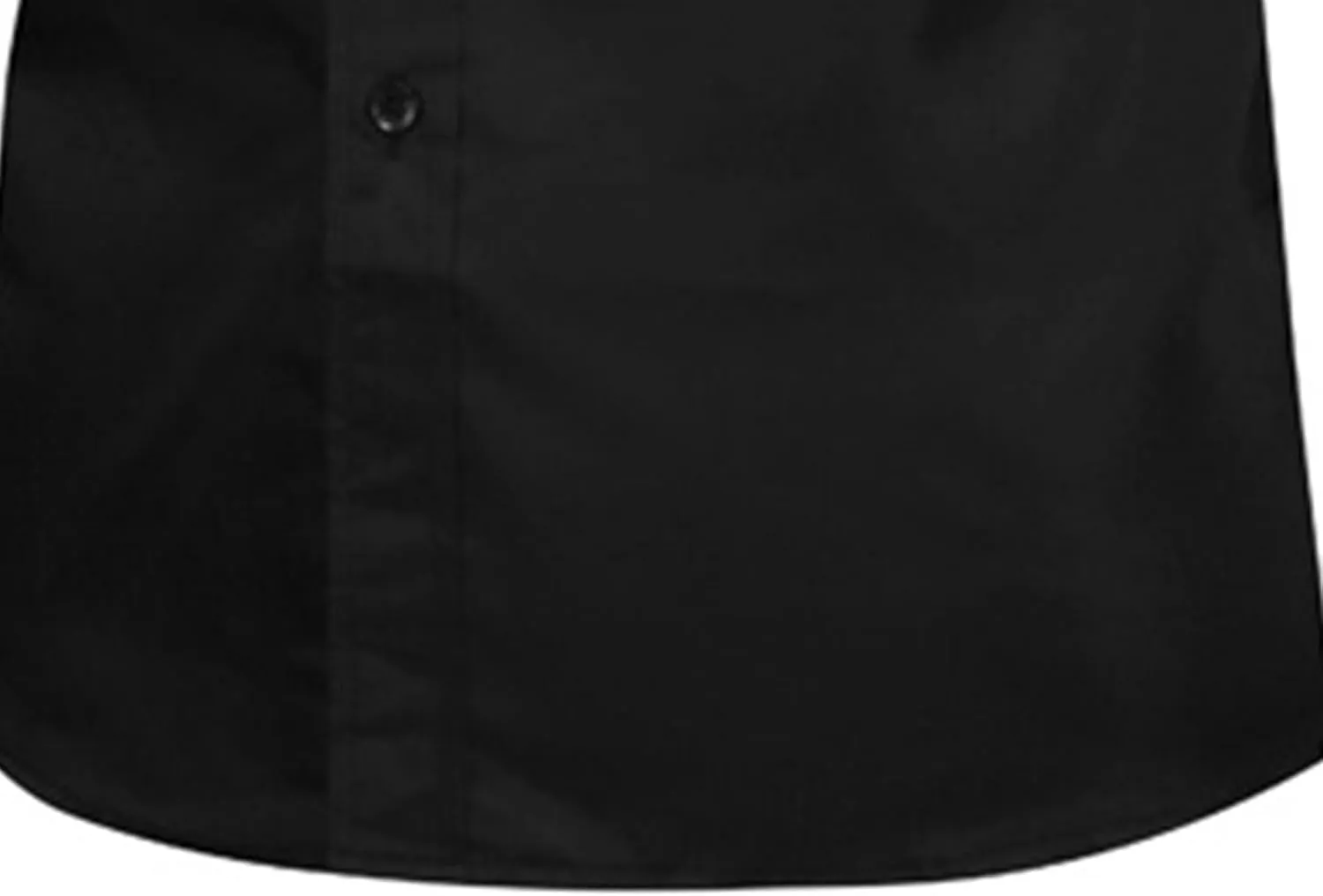 Men's Long Sleeve Dress Shirt Plaid Collar Casual Button Down Shirts Solid Business Formal Slim Fit Shirt