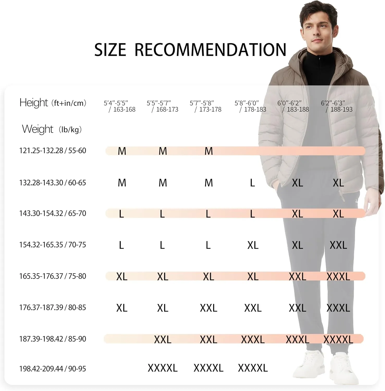 Men's Packable Down Jacket Lightweight Winter Windproof Puffer Jacket Hooded Warm Outdoor Down Coats for Travel