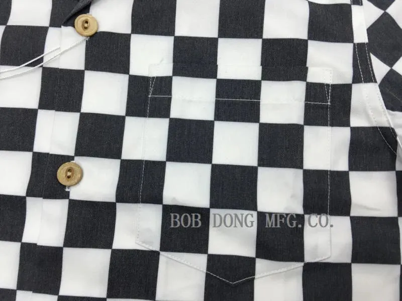 Mens Plaid Pattern Hawaii Shirt - Moto & Biker Style