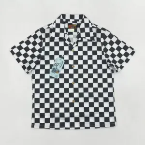Mens Plaid Pattern Hawaii Shirt - Moto & Biker Style