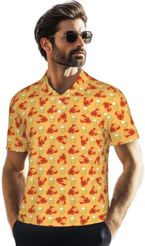 Mens Shirt Short Sleeve Dry Fit Performance Athletic Sports Daily Casual Collared Shirts for Men
