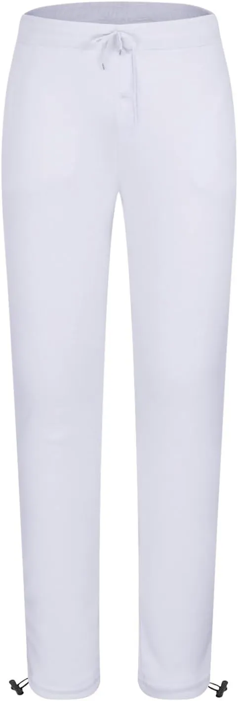 Men's Straight Leg Pants Adjustable Hem Elastic Lightweight Relaxed Drawstring Daily Street Travel Comfy Casual Lounge