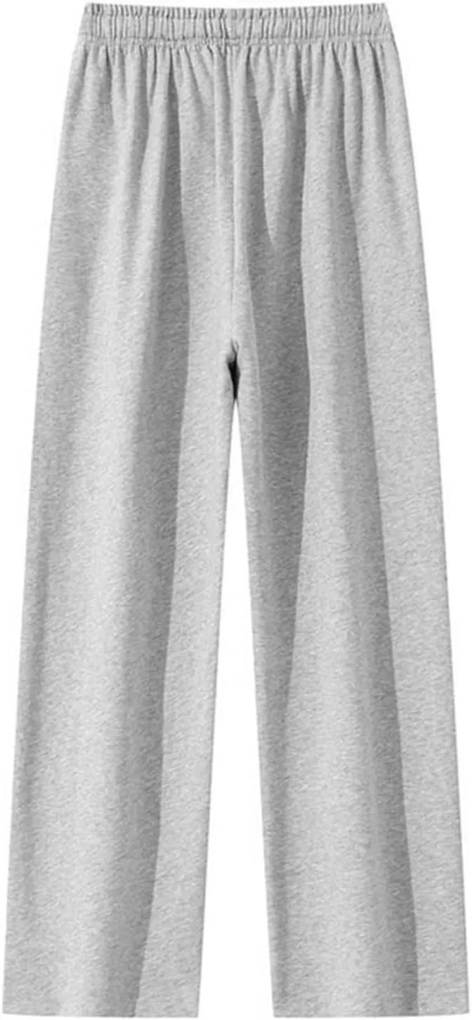 Mens Sweatpants Big and Tall Relaxed Fit Stretch Waist Joggers Plus Size Straight Wide Leg Drawstring Casual Baggy Trousers