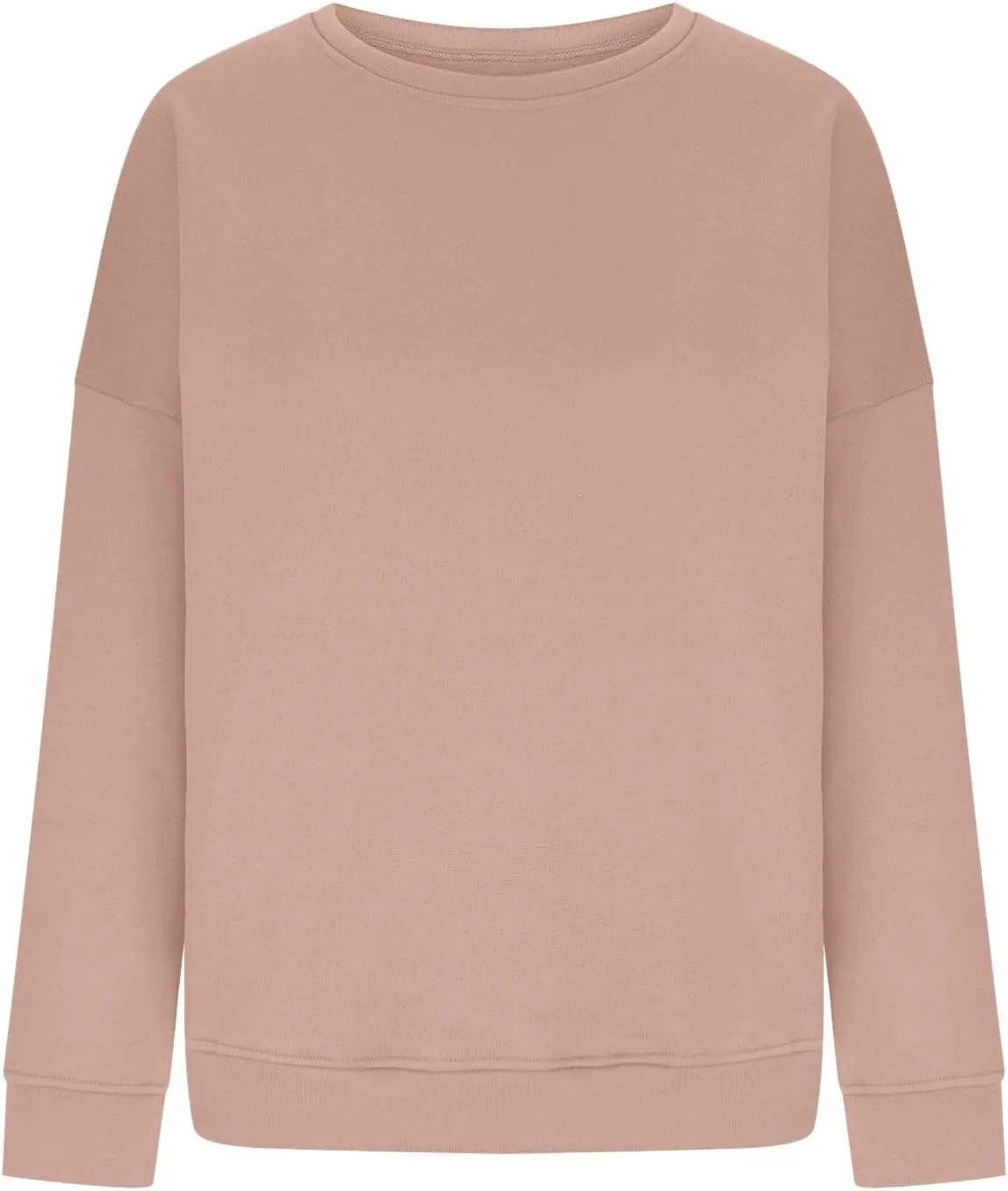 midelxp Oversized Crewneck Sweatshirts Women Soft Fleece Long Sleeve Casual Pullover Top Comfy Cute Hoodies for Teen Girls
