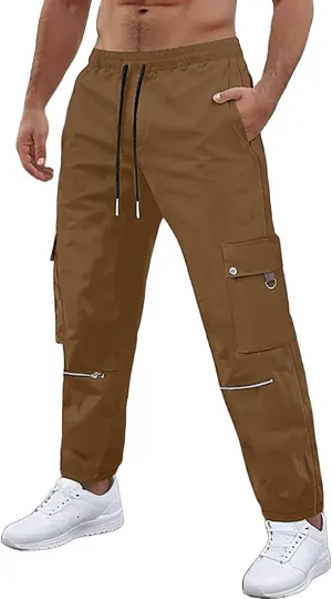 MIDOO Cargo Pants for Men Relaxed Fit Lightweight Hiking Pants Outdoor Work Pants Trousers for Workout, Hiking, Fishing