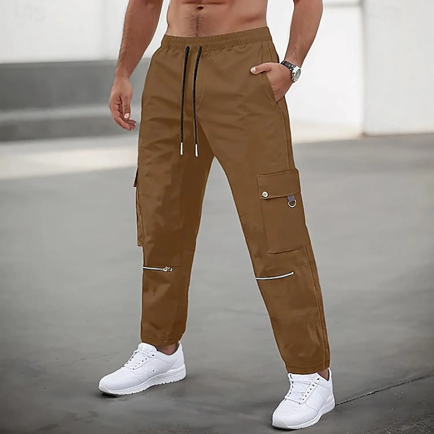 MIDOO Cargo Pants for Men Relaxed Fit Lightweight Hiking Pants Outdoor Work Pants Trousers for Workout, Hiking, Fishing