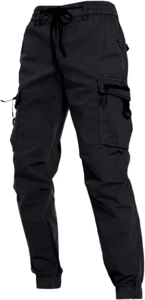MIDOO Golf Pants Men Stretch Relaxed Fit Casual Fleece Joggers Loose Open Bottom Athletic Pants Straight Leg Hiking Pants