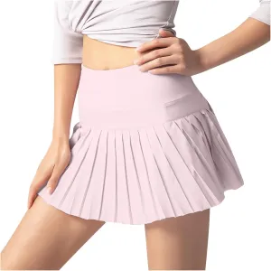 Mini Skorts for Women Trendy Pleated Flowy Workout Summer High Waisted Skirts Cute Skater Tennis Skirt Sport Dress