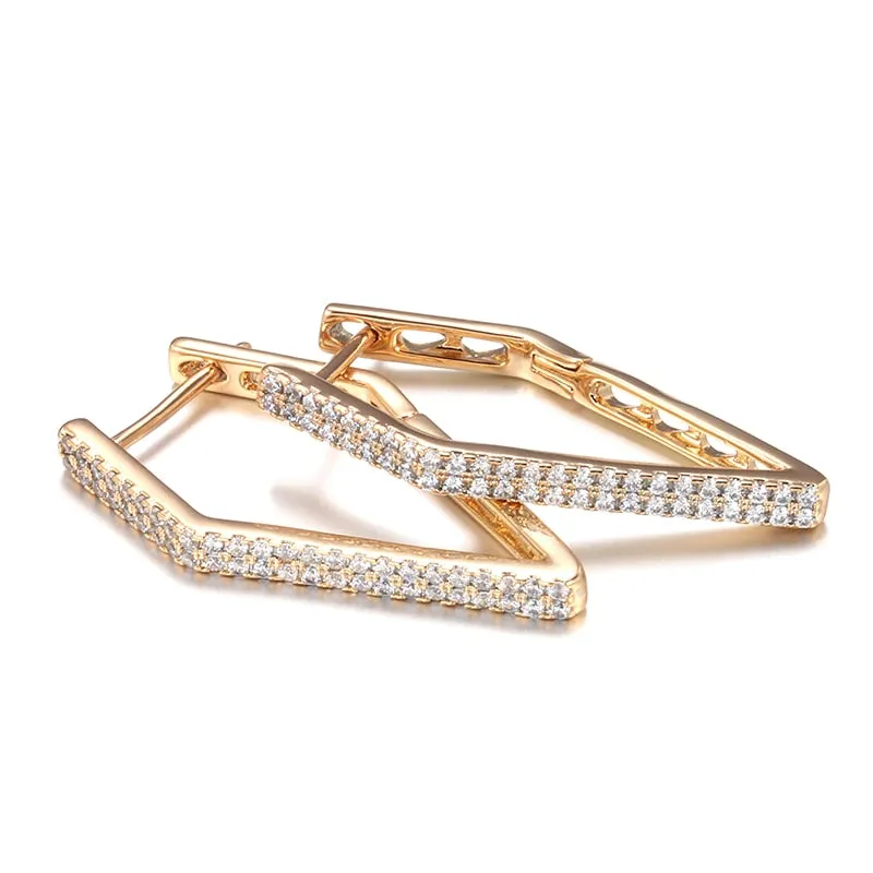 Minimalist Trendy Geometric Hoops Earrings
