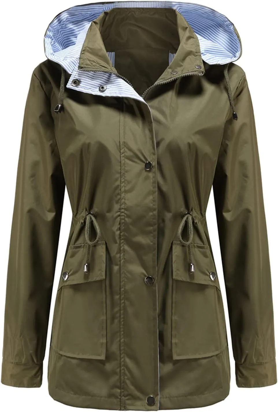 MODFUL Womens lightweight Jackets Waterproof Rain Jacket Windbreaker Outdoor Trench Coats With Hood