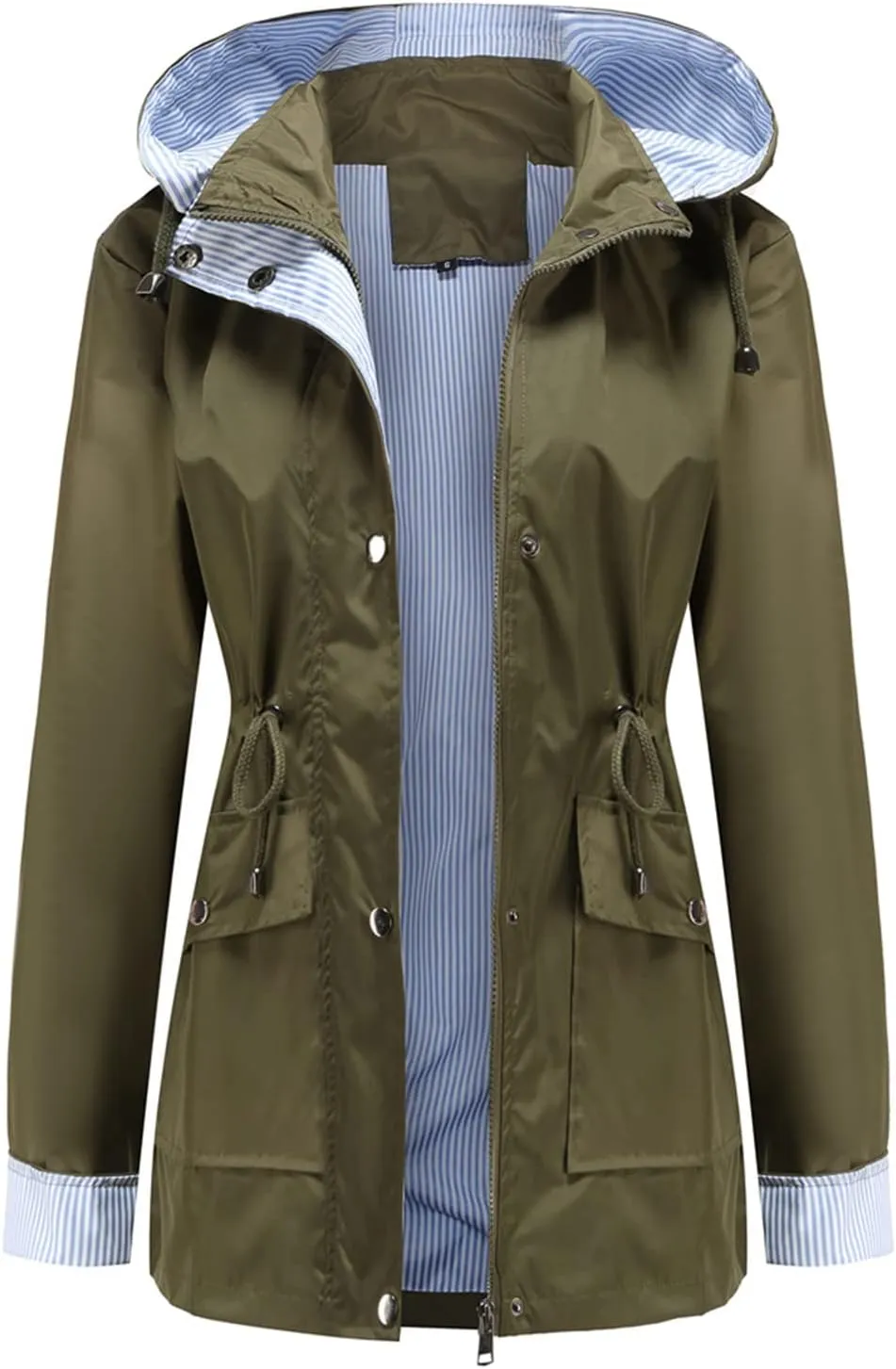 MODFUL Womens lightweight Jackets Waterproof Rain Jacket Windbreaker Outdoor Trench Coats With Hood
