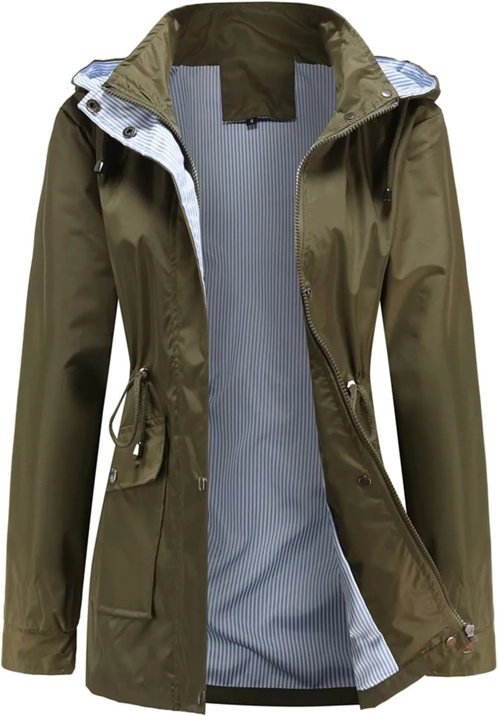 MODFUL Womens lightweight Jackets Waterproof Rain Jacket Windbreaker Outdoor Trench Coats With Hood