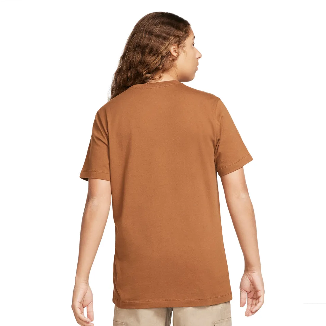 Nike Sportswear Club Men's T-Shirt Brown
