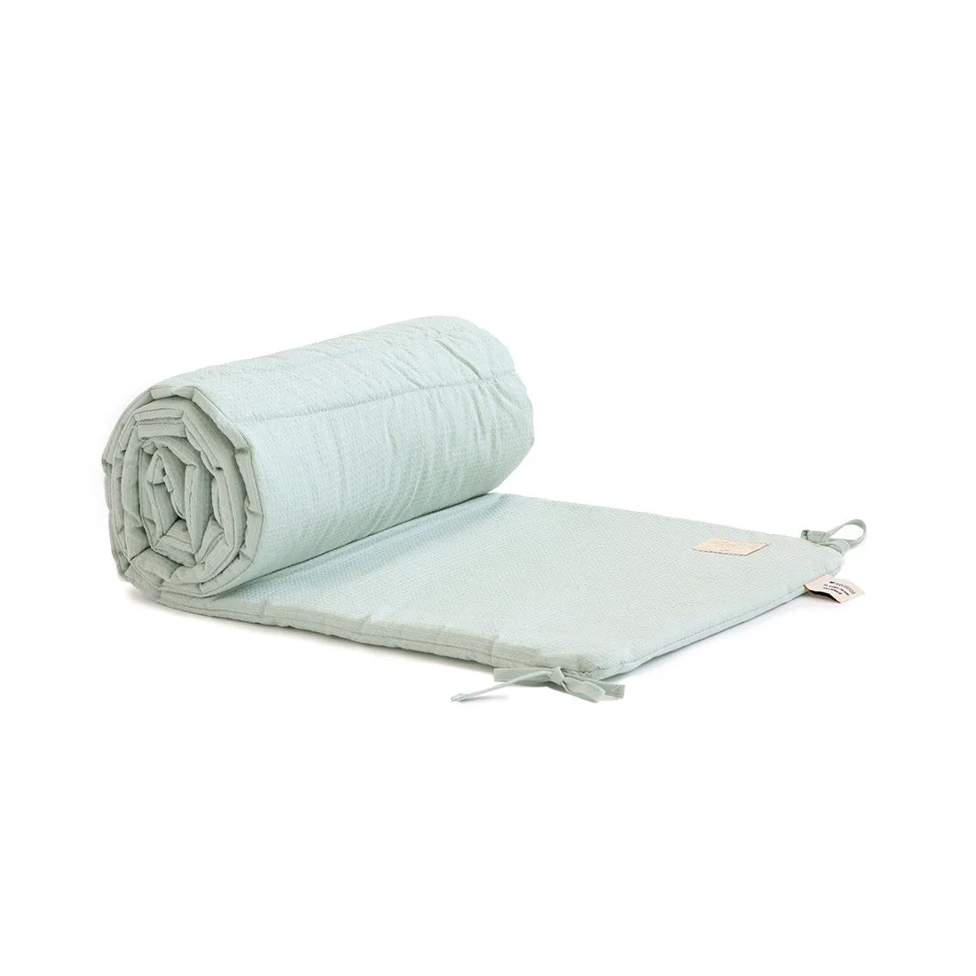 nobodinoz Nest Cot Bumper Honey Comb Aqua