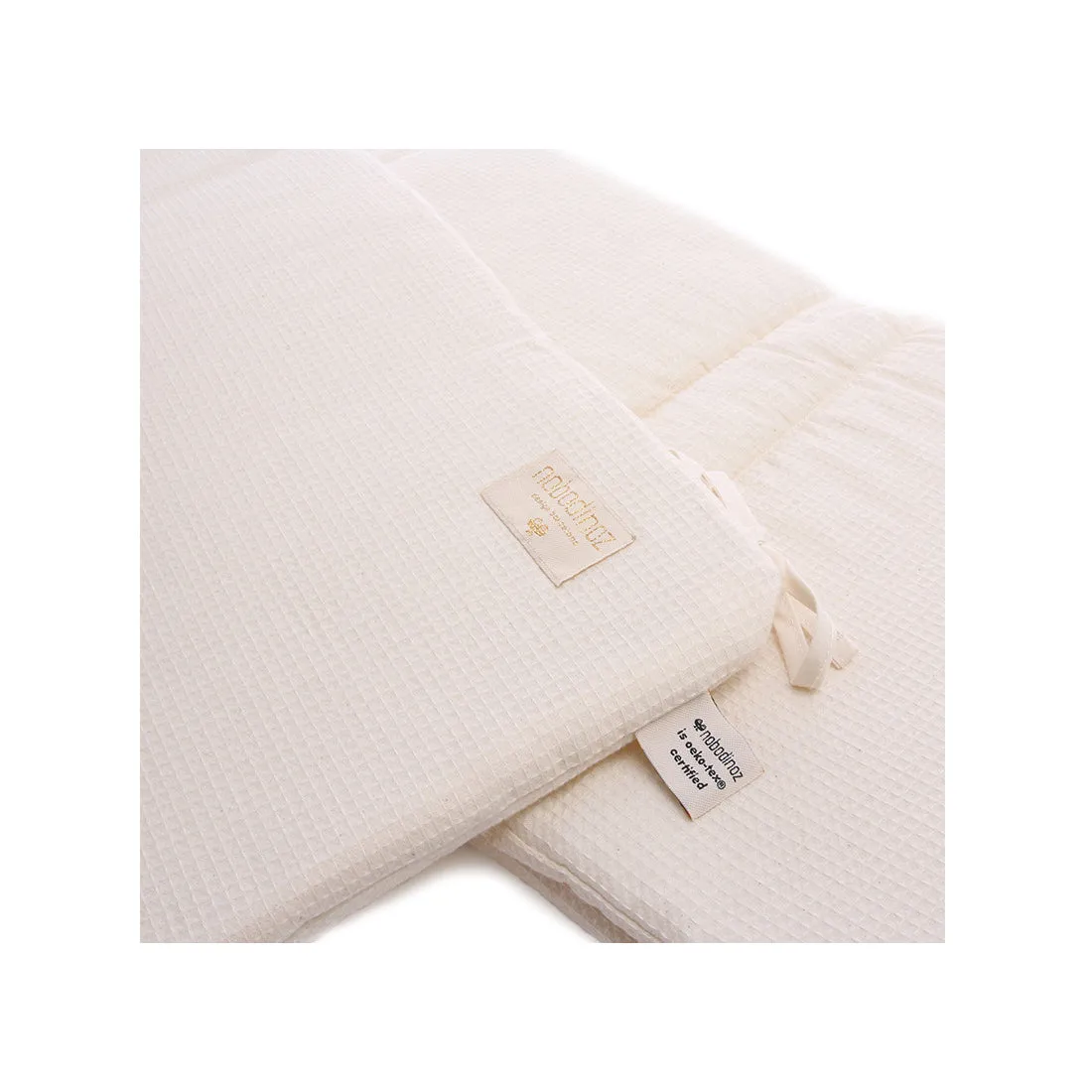 nobodinoz Nest Cot Bumper Honey Comb Natural