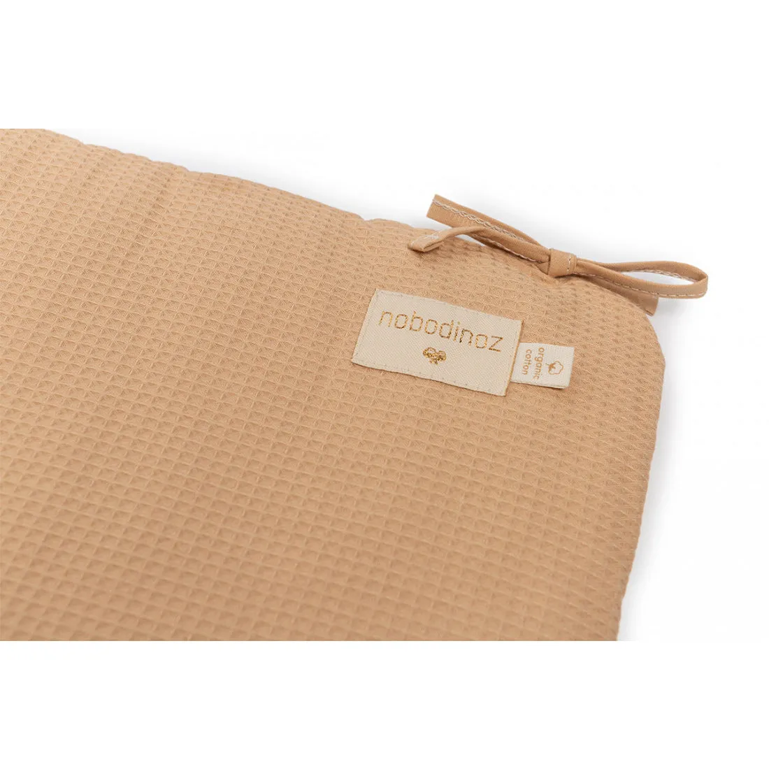 nobodinoz Nest Cot Bumper Honey Comb Nude