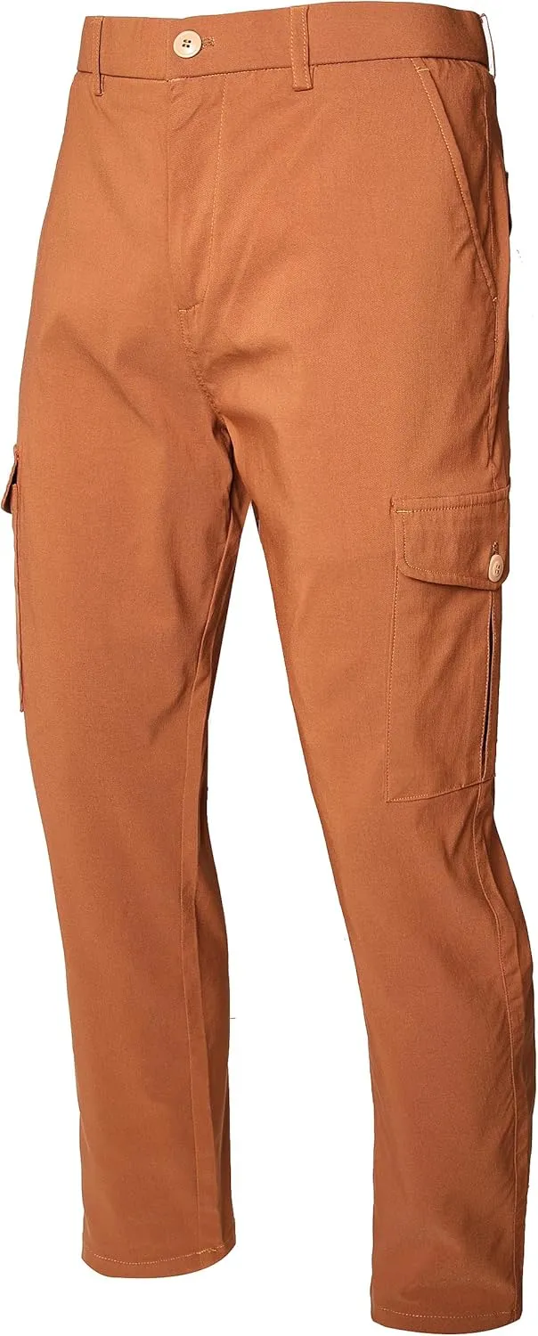 NOVOCCT Cargo Pants for Men - Relaxed Fit Mens Cargo Pants - Premium High Stretch Multi-Pockets Casual Chinos Pants for Men