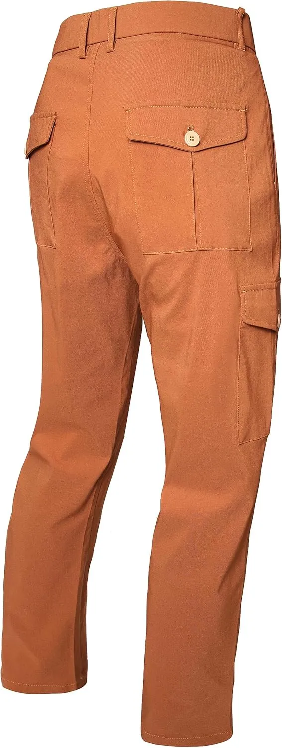 NOVOCCT Cargo Pants for Men - Relaxed Fit Mens Cargo Pants - Premium High Stretch Multi-Pockets Casual Chinos Pants for Men