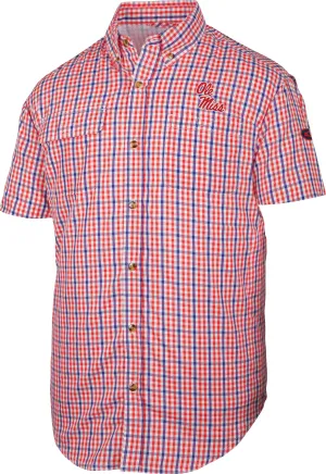 Ole Miss Gingham Plaid Wingshooter's Shirt S/S