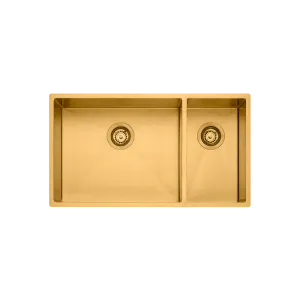 Oliveri | Spectra 1 & 1/2 Bowl Sink Brushed Gold