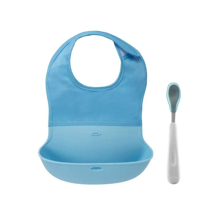 On-The-Go Bib And Spoon Set