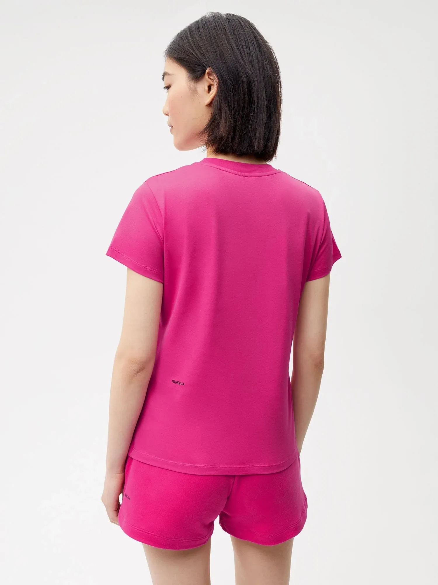 Organic Cotton Lightweight Fitted T-shirt—foxglove pink