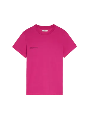 Organic Cotton Lightweight Fitted T-shirt—foxglove pink
