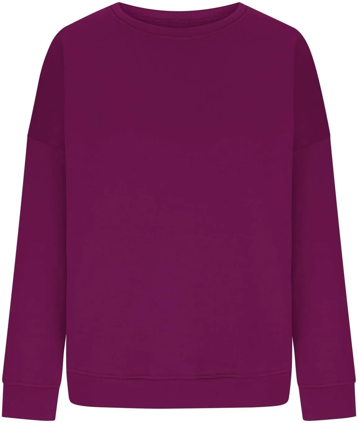 Oversized Crew Neck Sweatshirts Women Plus Size Comfy Fleece Pullover Sweatshirt Trendy Long Sleeve Fall Outfits