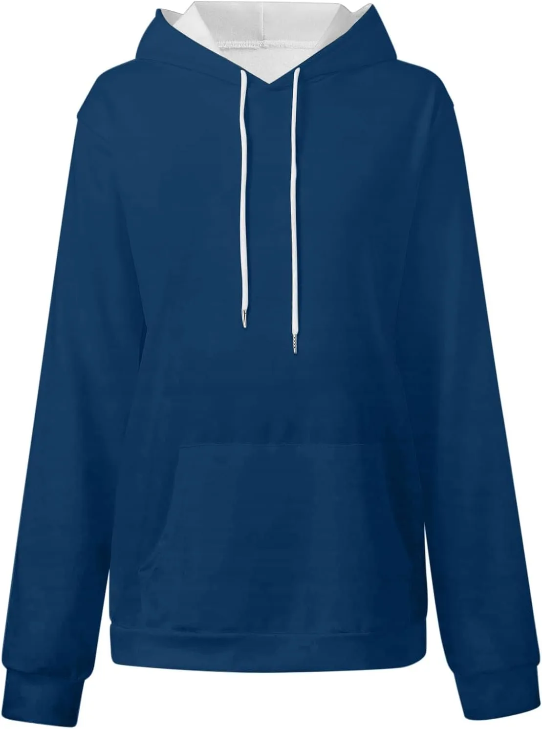 Oversized Drawstring Hoodies For Women Casual Long Sleeve Pullover Tops Comfy Hooded Sweatshirts Fall Fashion Outfits