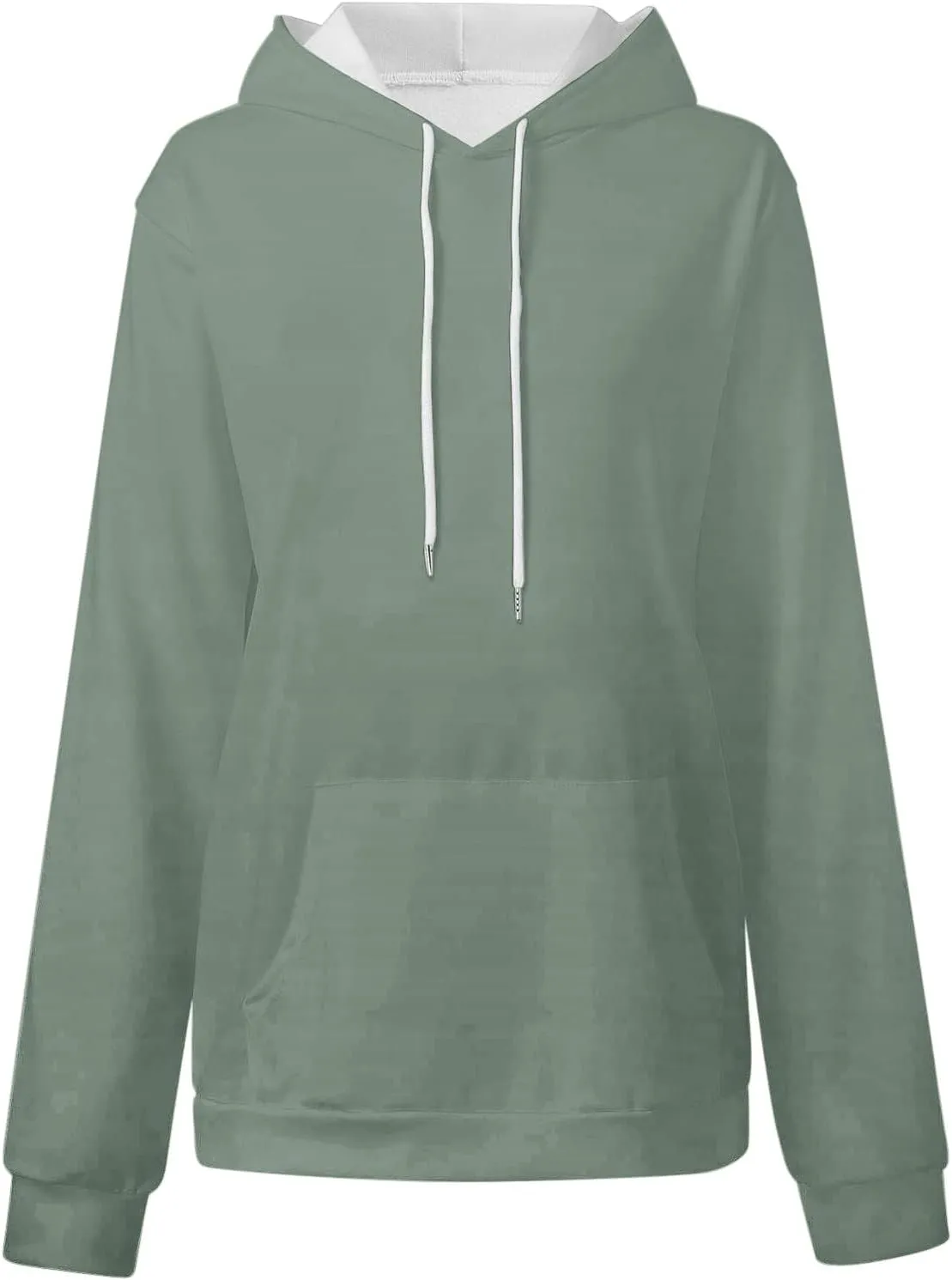 Oversized Drawstring Hoodies For Women Casual Long Sleeve Pullover Tops Comfy Hooded Sweatshirts Fall Fashion Outfits