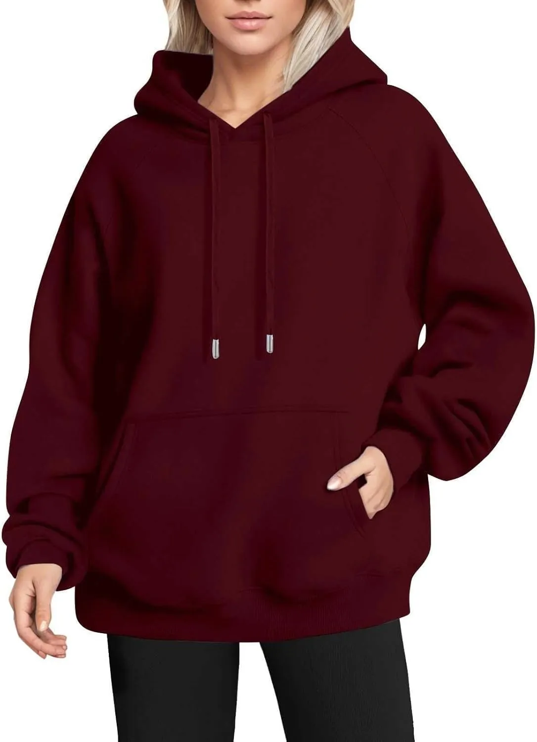 Oversized Hoodies for Women Comfy Fleece Pullover Sweaters Drawstring Sweatshirt with Pocket Y2k Hoodie Fall Outfits