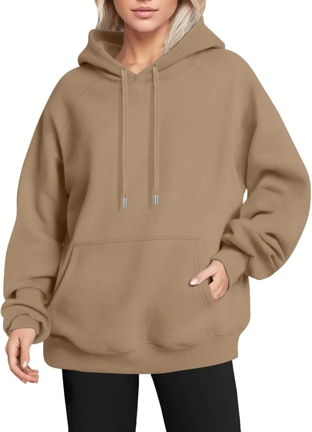 Oversized Hoodies for Women Comfy Fleece Pullover Sweaters Drawstring Sweatshirt with Pocket Y2k Hoodie Fall Outfits