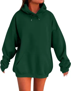 Oversized Hoodies for Women Plus Size Comfy Fleece Sweatshirts with Pockets Y2K Loose Long Sleeve Pullover Sweater