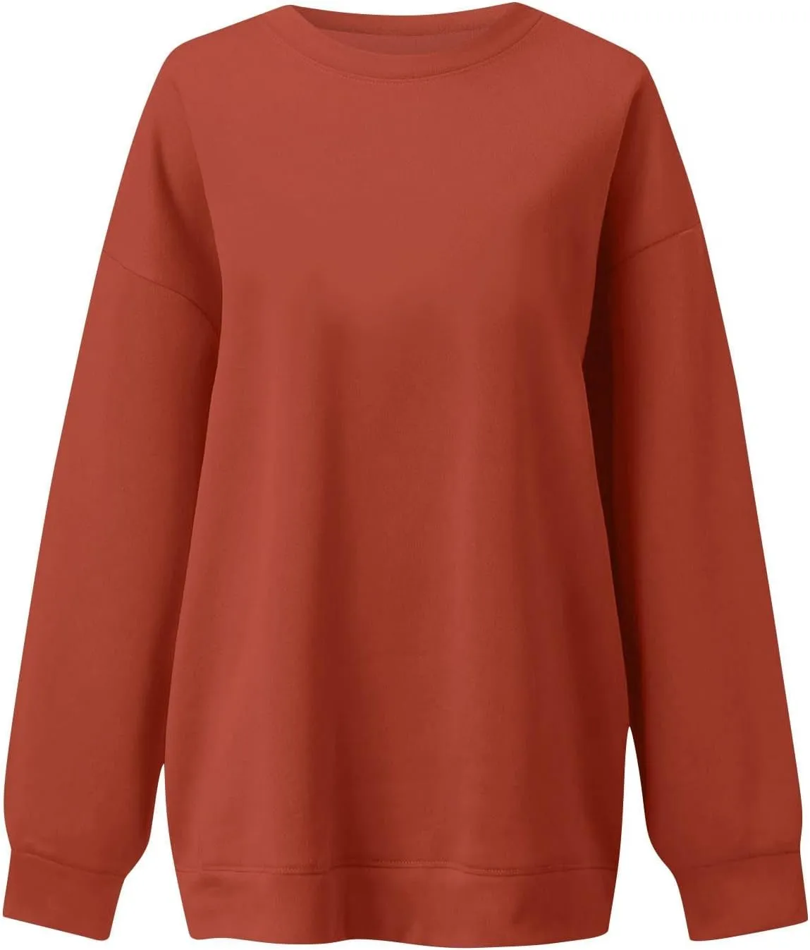 Oversized Sweatshirt for Women Fleece Long Sleeve Crewneck Sweatshirts Cute Casual Comfy Preppy Pullover Sweaters