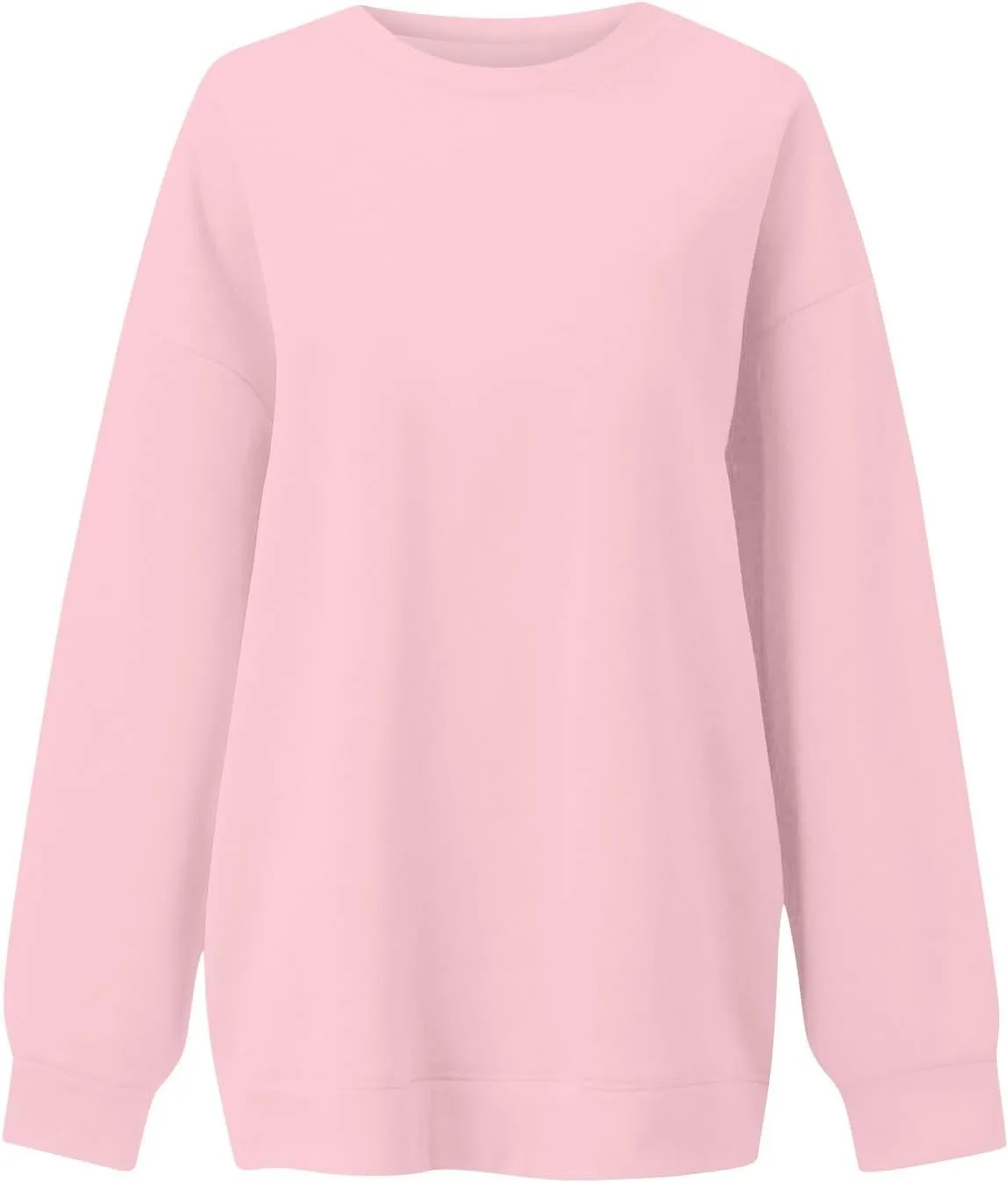 Oversized Sweatshirt for Women Fleece Long Sleeve Crewneck Sweatshirts Cute Casual Comfy Preppy Pullover Sweaters