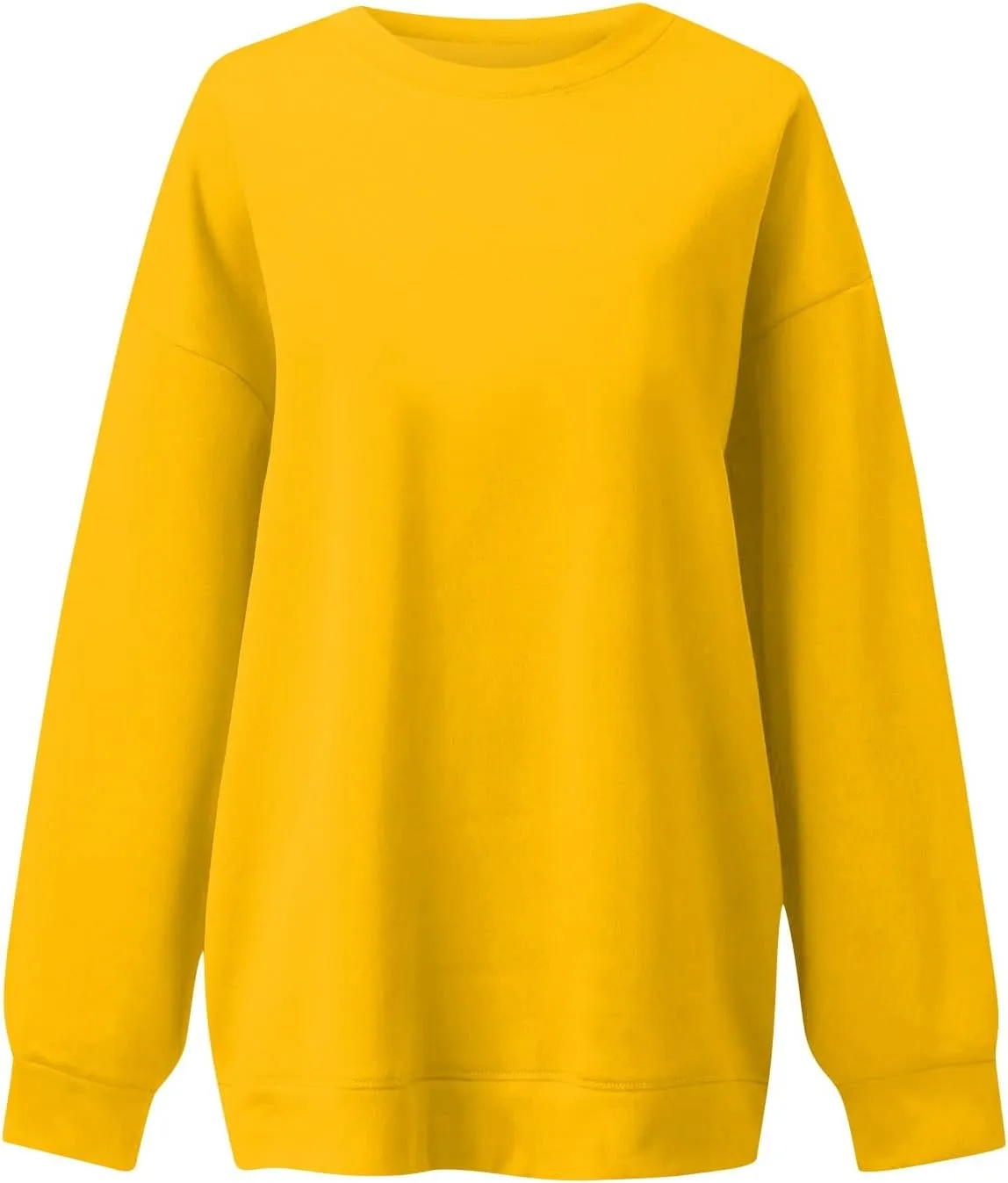 Oversized Sweatshirt for Women Fleece Long Sleeve Crewneck Sweatshirts Cute Casual Comfy Preppy Pullover Sweaters