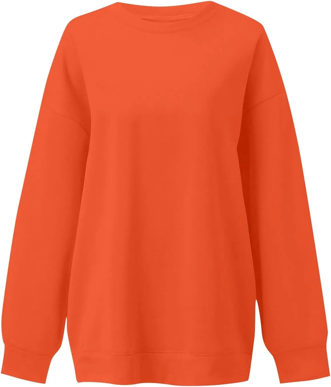 Oversized Sweatshirt For Women,2024 Fall Casual Crewneck Pullover Sweatshirt Soft Comfy Fleece Long Sleeve Sweatshirt