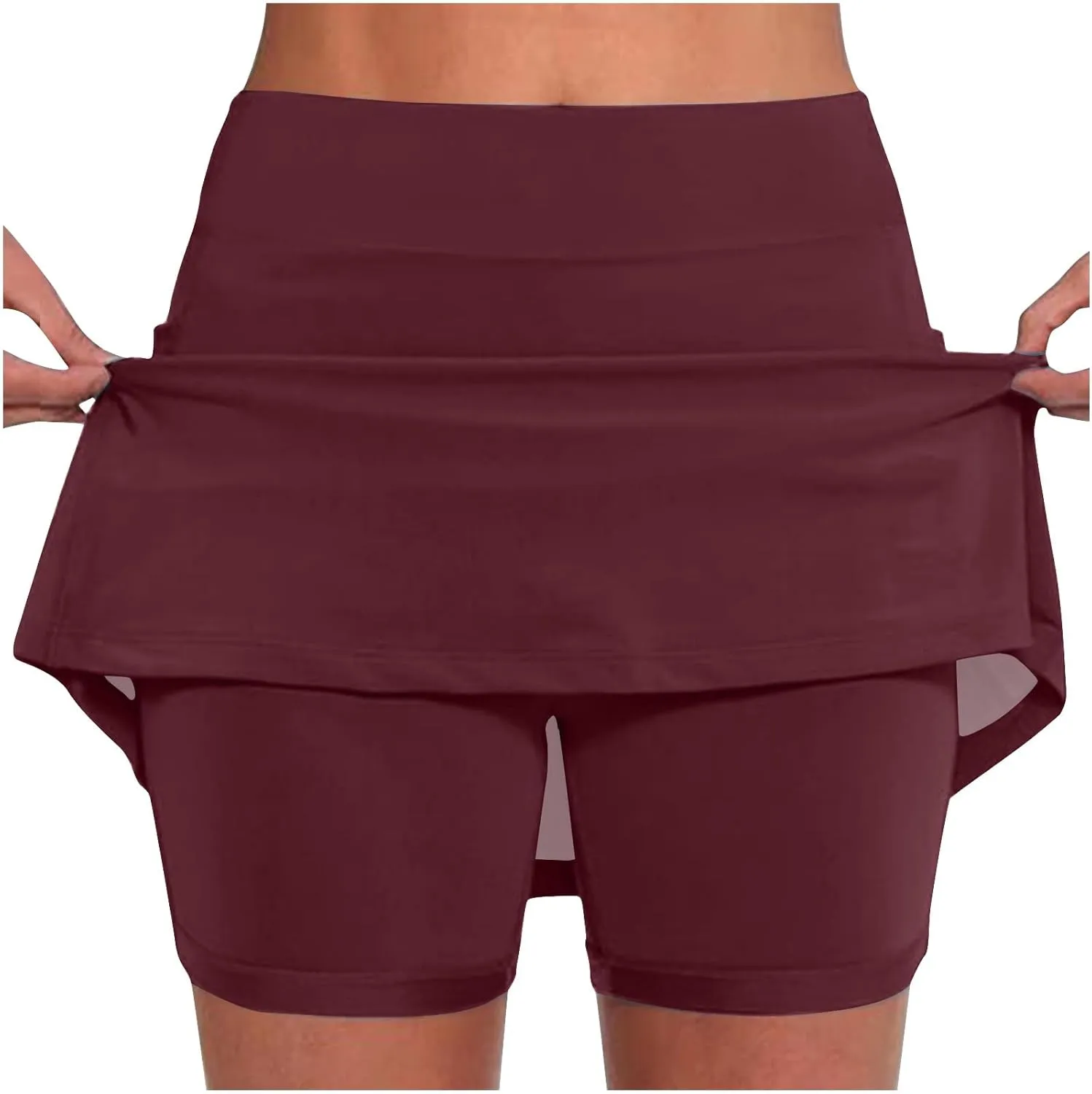 Pencil Skorts for Women Athletic High Waist Silk Plus Size Work Skorts Bodycon Yoga Active Skirts Summer Cute Clothes