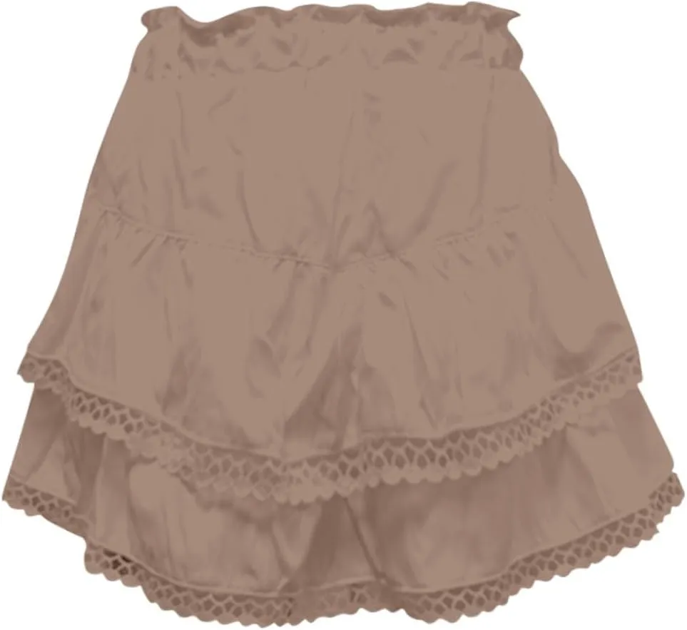 Pleated Skirts for Women Boho Tiered Flowy Short Skirt High Waist Mini Skirts Casual Summer Beach Outfits