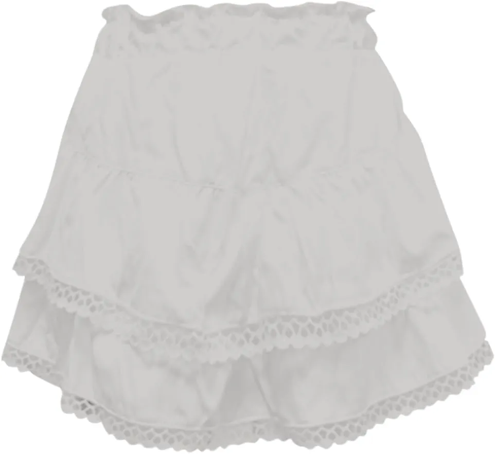 Pleated Skirts for Women Boho Tiered Flowy Short Skirt High Waist Mini Skirts Casual Summer Beach Outfits