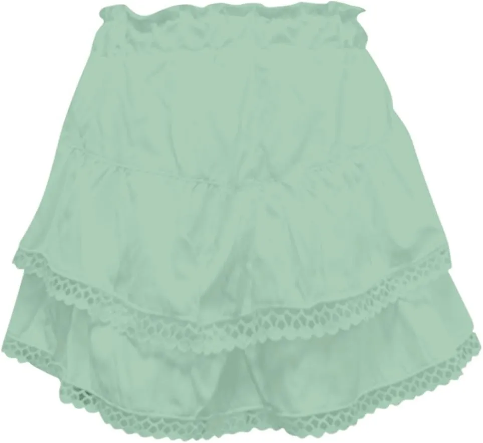 Pleated Skirts for Women Boho Tiered Flowy Short Skirt High Waist Mini Skirts Casual Summer Beach Outfits