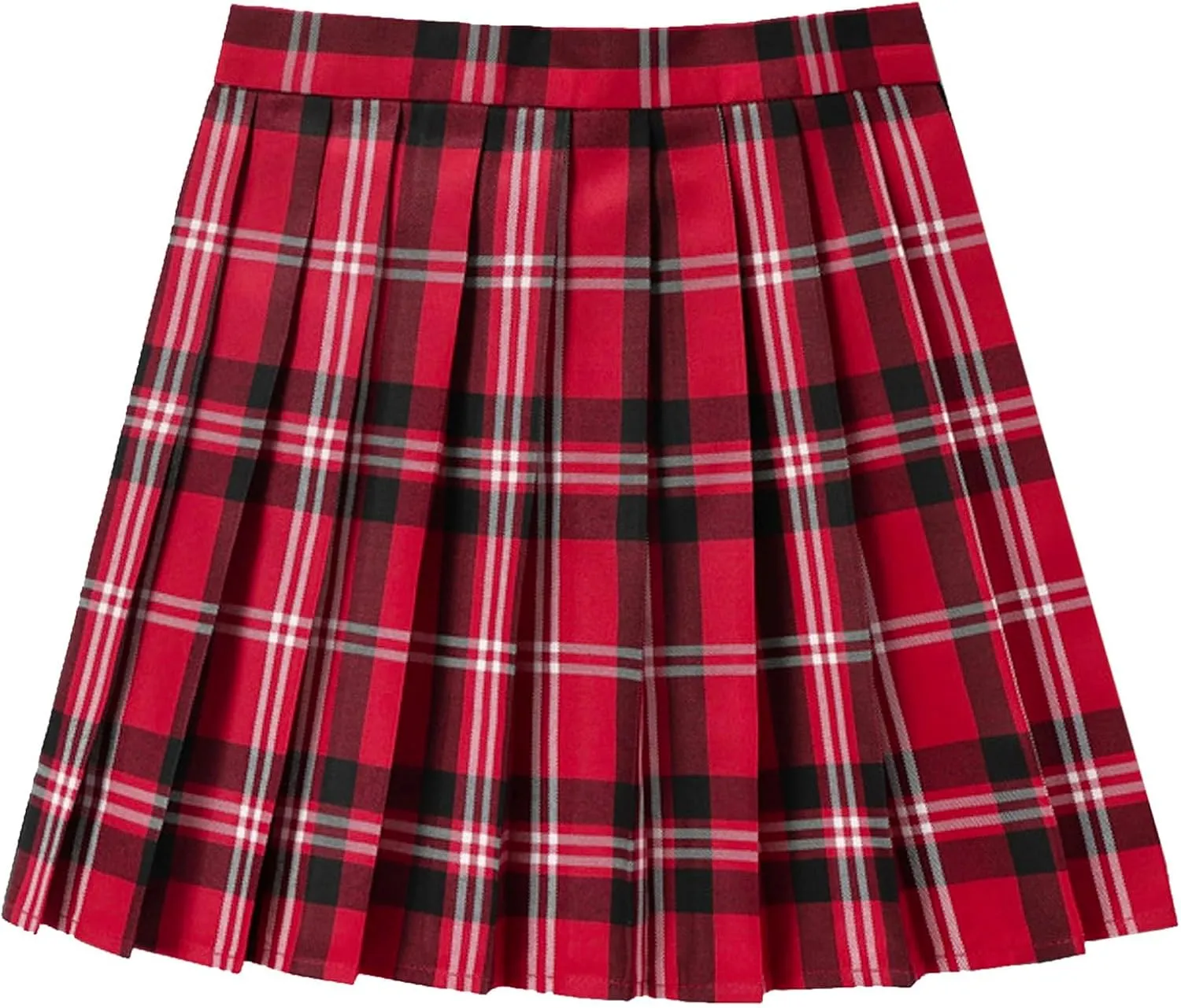 Pleated Skirts for Women Plus Size High Waist Pleated A Line Tummy Control Elastic Waist Skirt for Girls Trendy Clothes