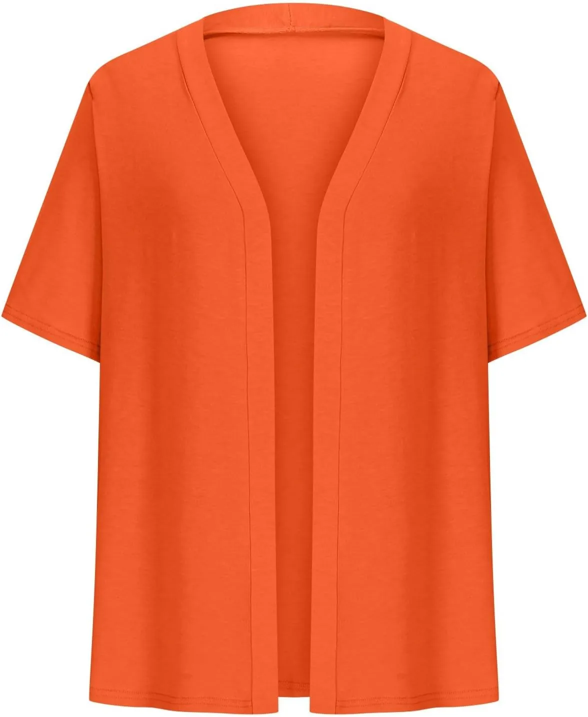 Plus Size Cardigan for Women Open Front Loose Business Casual Bolero Shrugs Short Sleeve Cropped Jacket 2024 Fall
